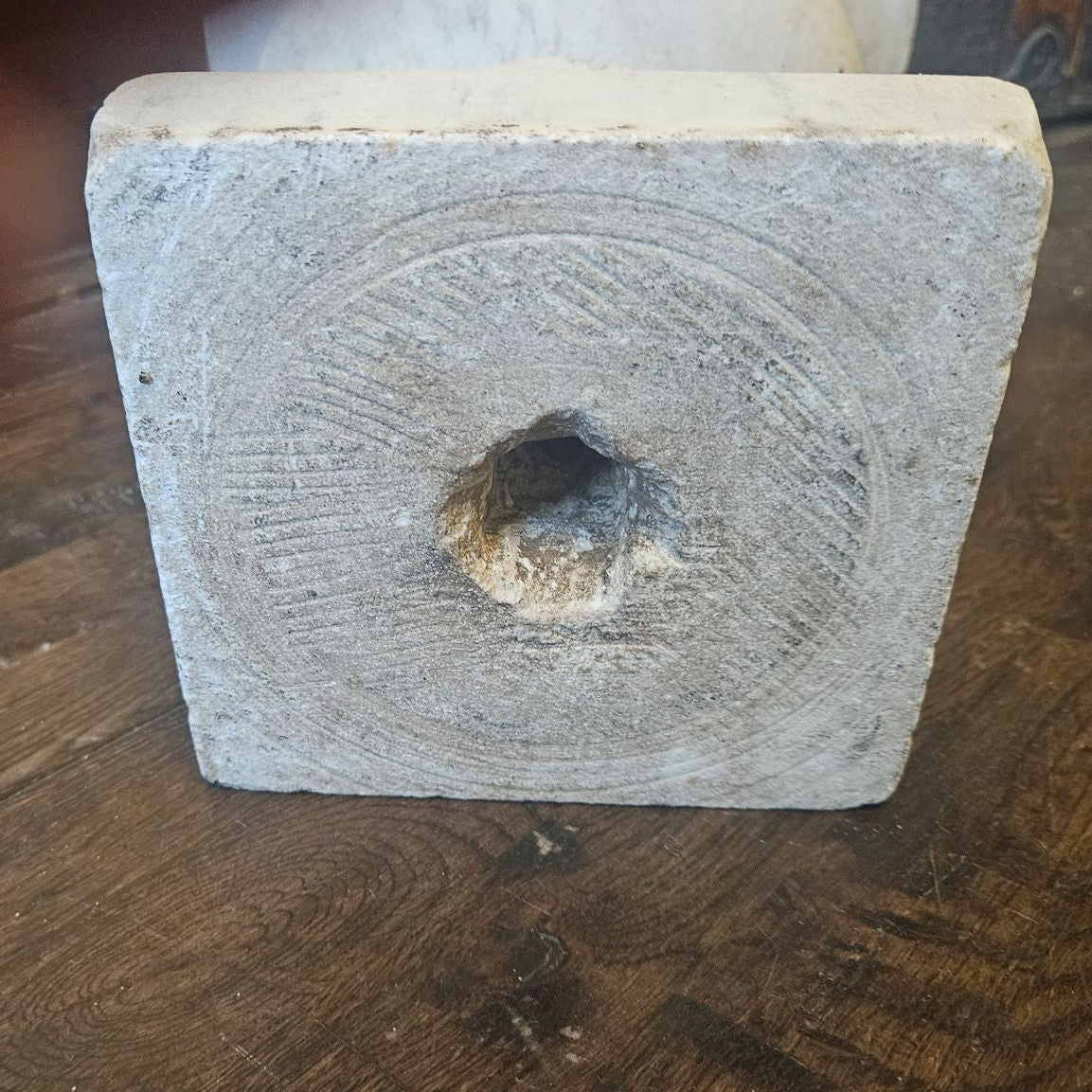 Base of Hand-Carved Marble Architectural Base, Late 19th–Early 20th C. (Possibly Carrara)