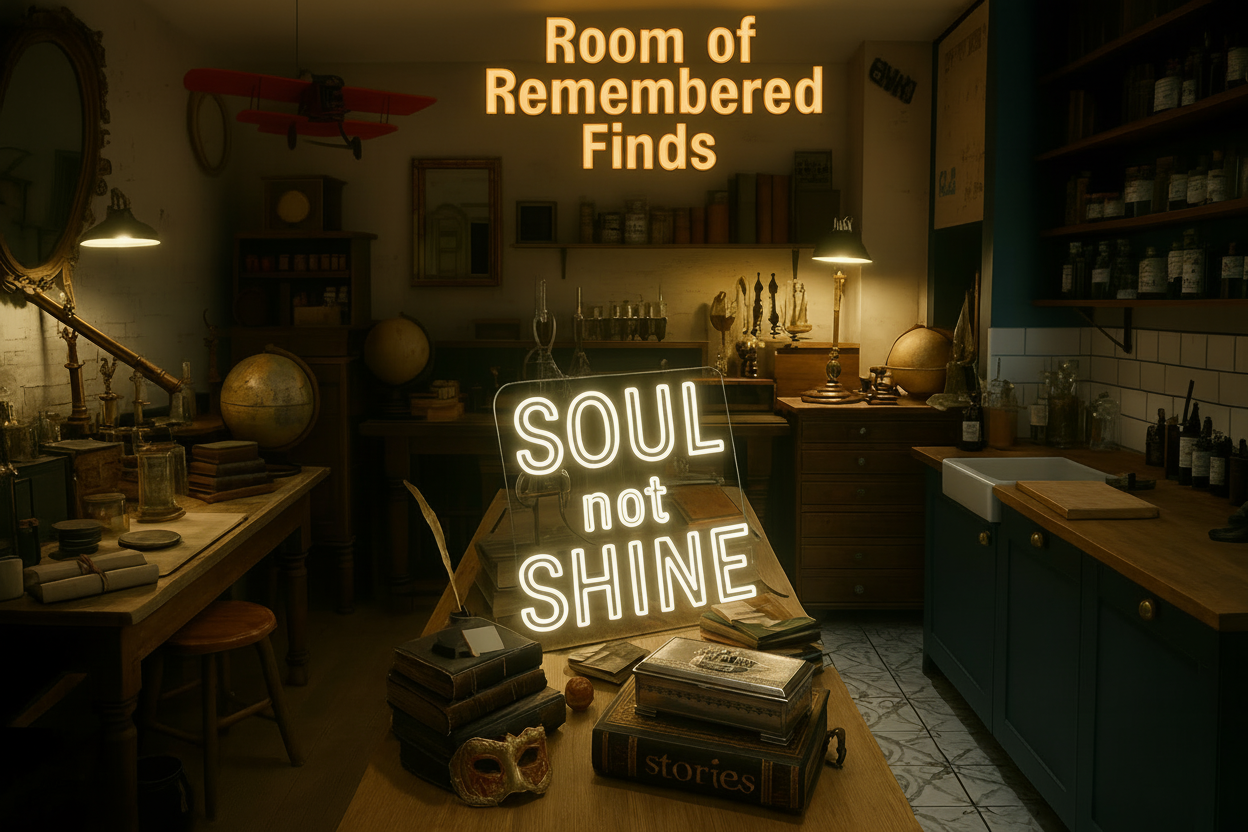 Room of Remembered Finds with silver box